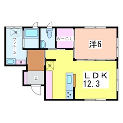 CASA南浜の物件間取画像